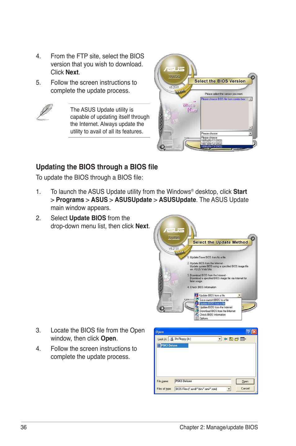 Updating the bios through a bios file | chiliGREEN P5G41T-M LX2 User Manual | Page 37 / 722