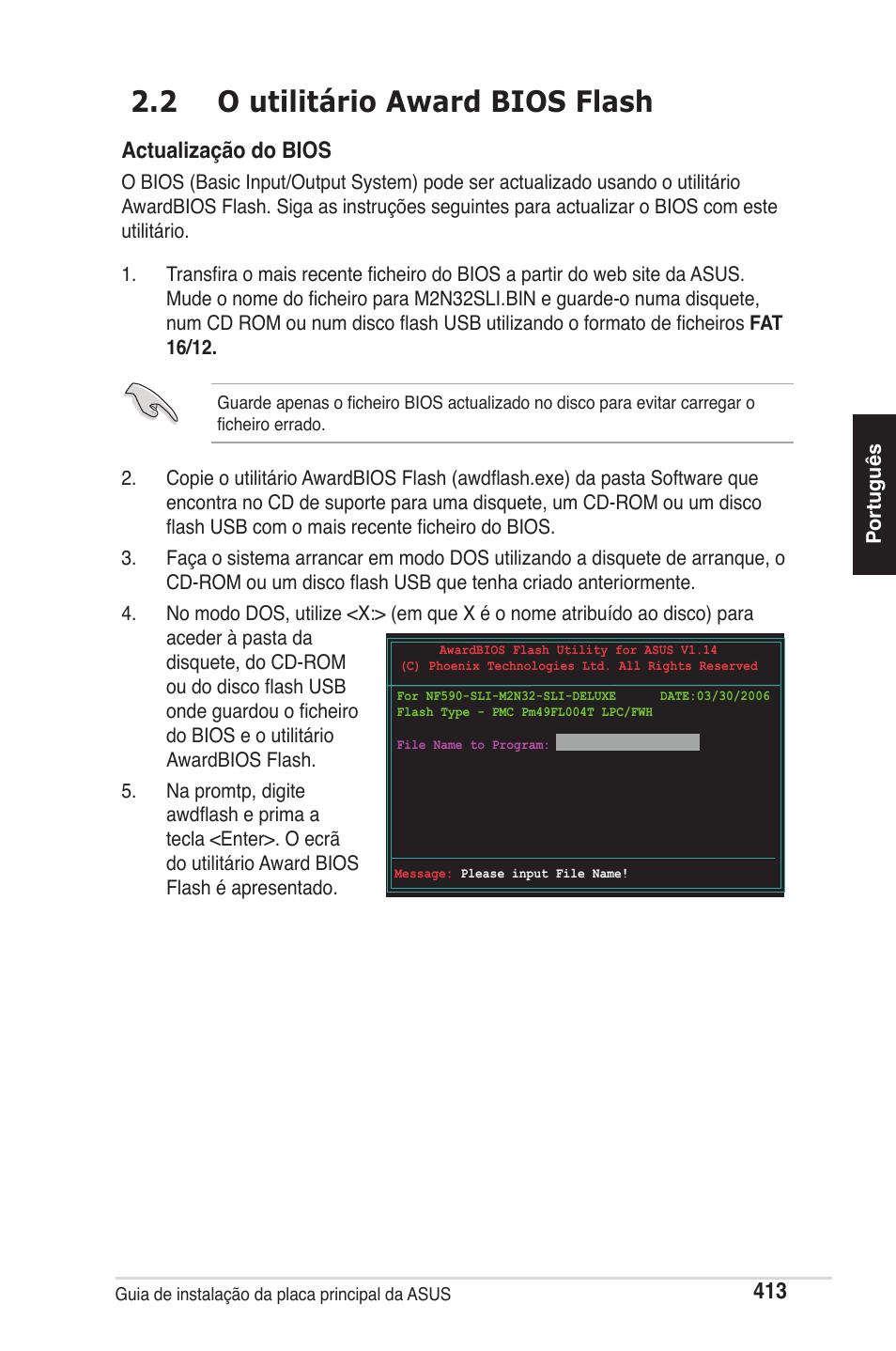 2 o utilitário award bios flash, Actualização do bios | chiliGREEN P5G41T-M LX2 User Manual | Page 415 / 722