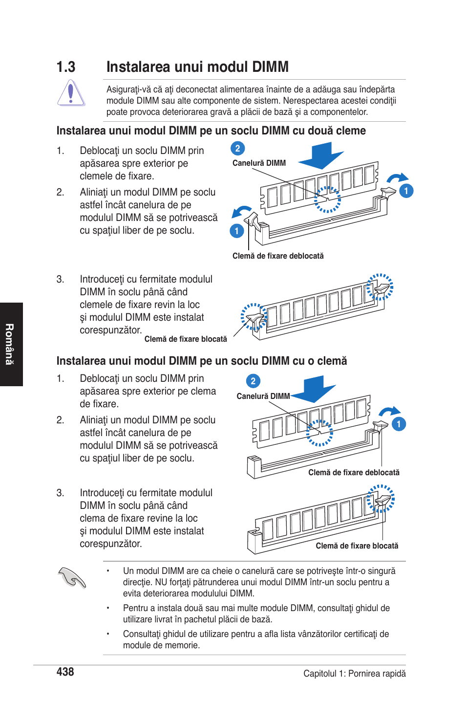 3 instalarea unui modul dimm | chiliGREEN P5G41T-M LX2 User Manual | Page 440 / 722