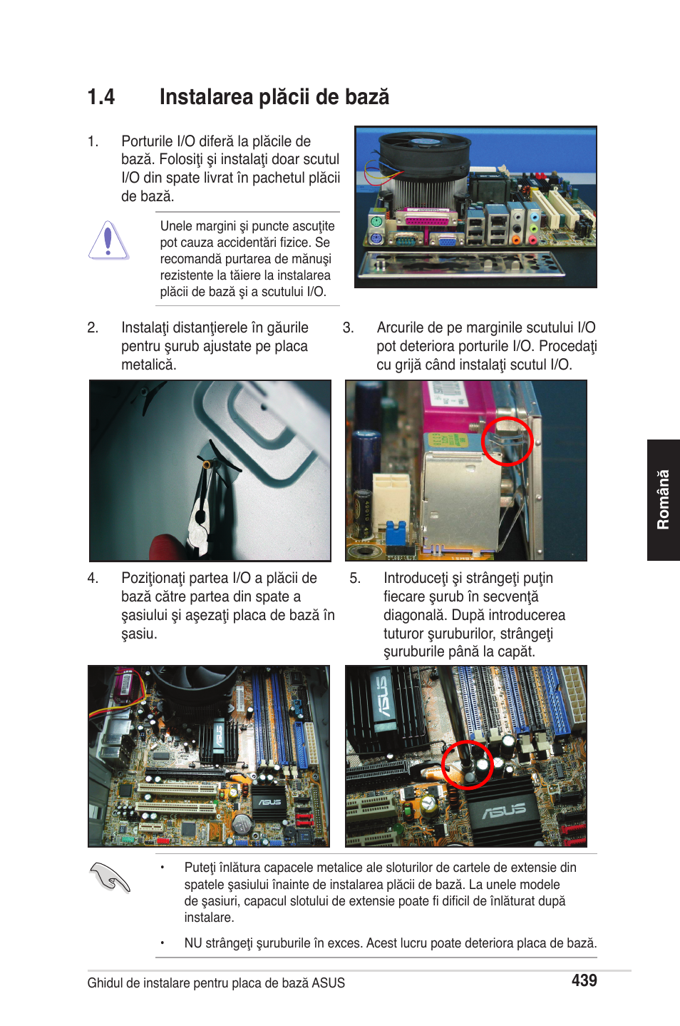 4 instalarea plăcii de bază | chiliGREEN P5G41T-M LX2 User Manual | Page 441 / 722