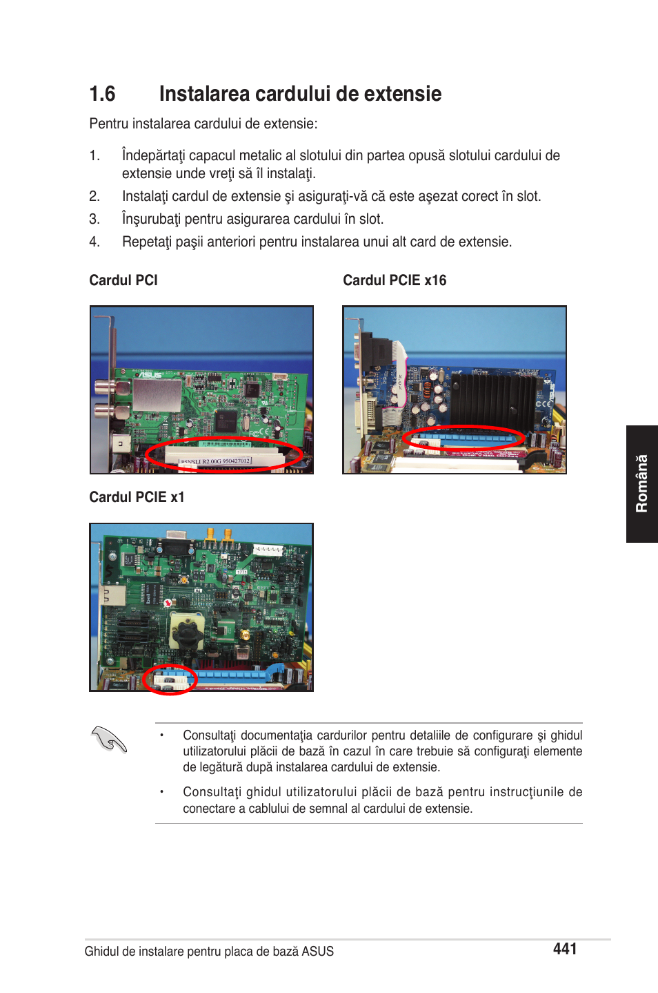 6 instalarea cardului de extensie | chiliGREEN P5G41T-M LX2 User Manual | Page 443 / 722