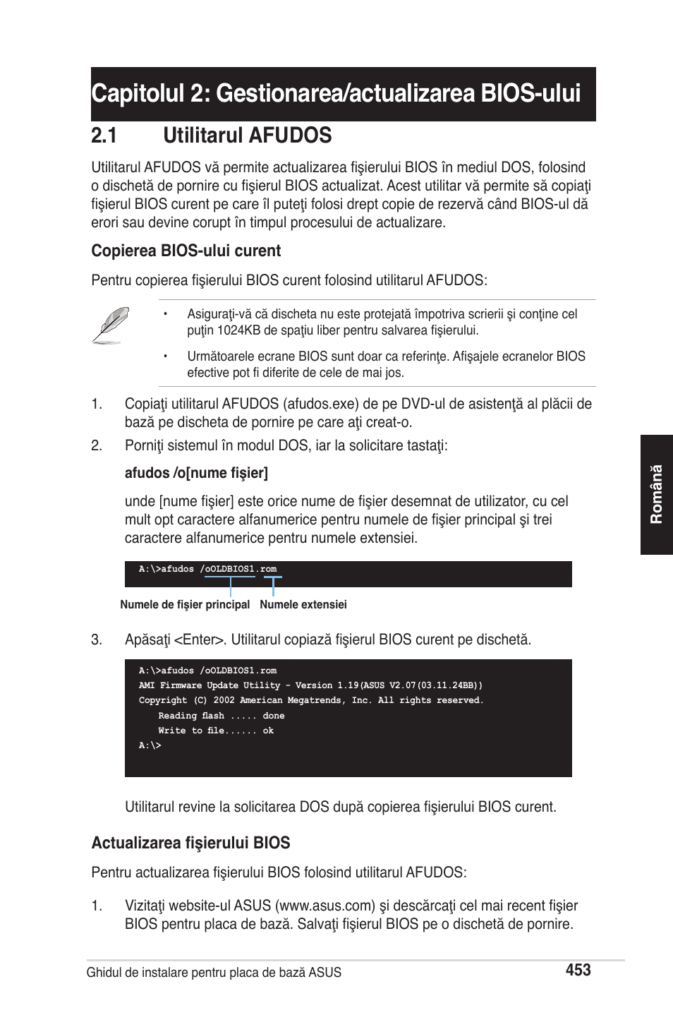 Capitolul 2: gestionarea/actualizarea bios-ului, 1 utilitarul afudos | chiliGREEN P5G41T-M LX2 User Manual | Page 455 / 722