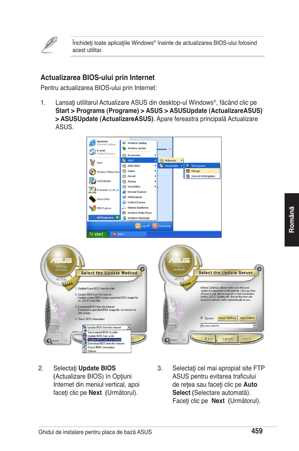 Actualizarea bios-ului prin internet | chiliGREEN P5G41T-M LX2 User Manual | Page 461 / 722