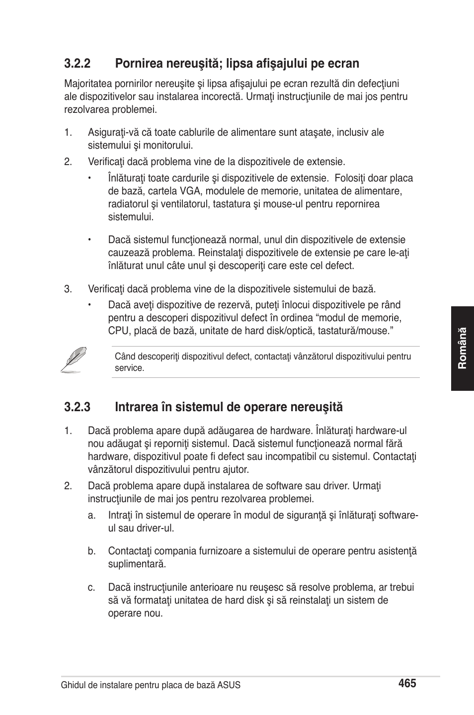 2 pornirea nereuşită; lipsa afişajului pe ecran, 3 intrarea în sistemul de operare nereuşită | chiliGREEN P5G41T-M LX2 User Manual | Page 467 / 722