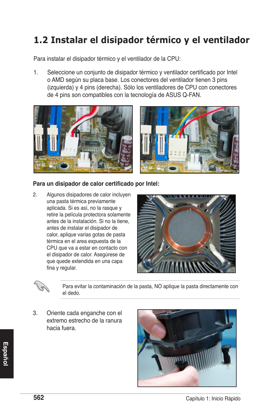 2 instalar el disipador térmico y el ventilador | chiliGREEN P5G41T-M LX2 User Manual | Page 564 / 722