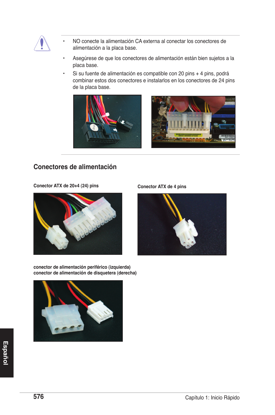 Conectores de alimentación | chiliGREEN P5G41T-M LX2 User Manual | Page 578 / 722