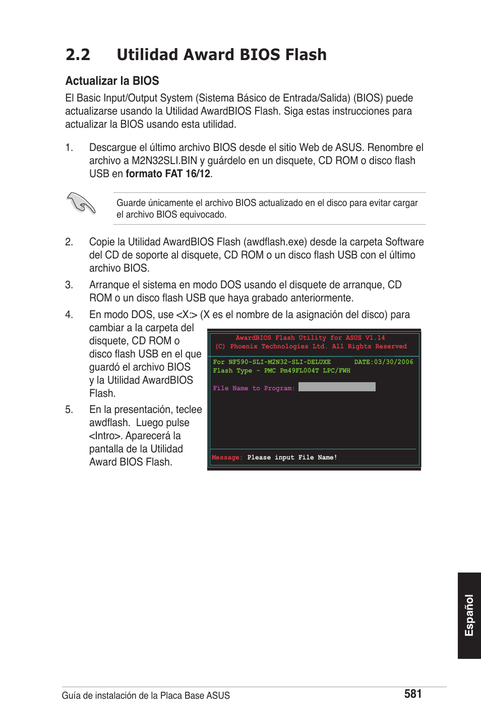 2 utilidad award bios flash, Actualizar la bios | chiliGREEN P5G41T-M LX2 User Manual | Page 583 / 722