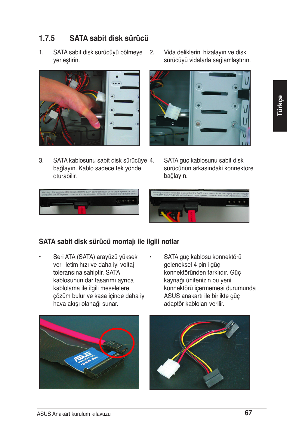 5 sata sabit disk sürücü | chiliGREEN P5G41T-M LX2 User Manual | Page 69 / 722