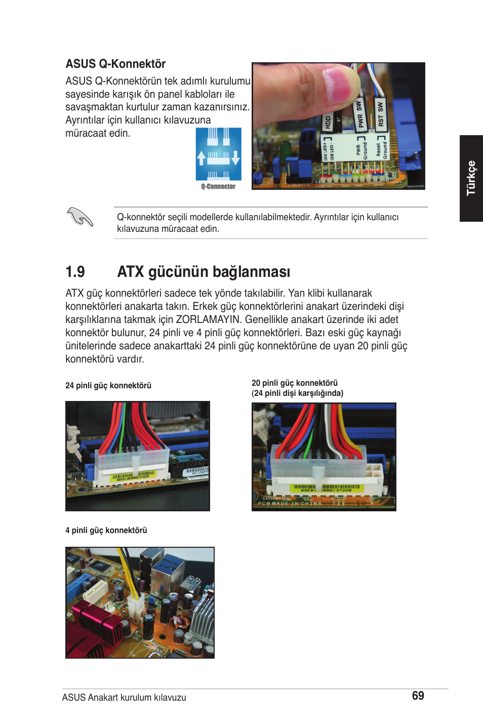 9 atx gücünün bağlanması | chiliGREEN P5G41T-M LX2 User Manual | Page 71 / 722