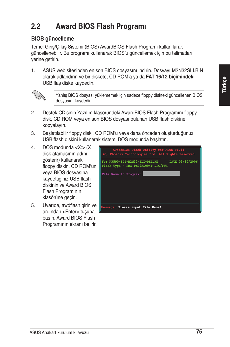 2 award bios flash programı, Bios güncelleme | chiliGREEN P5G41T-M LX2 User Manual | Page 77 / 722