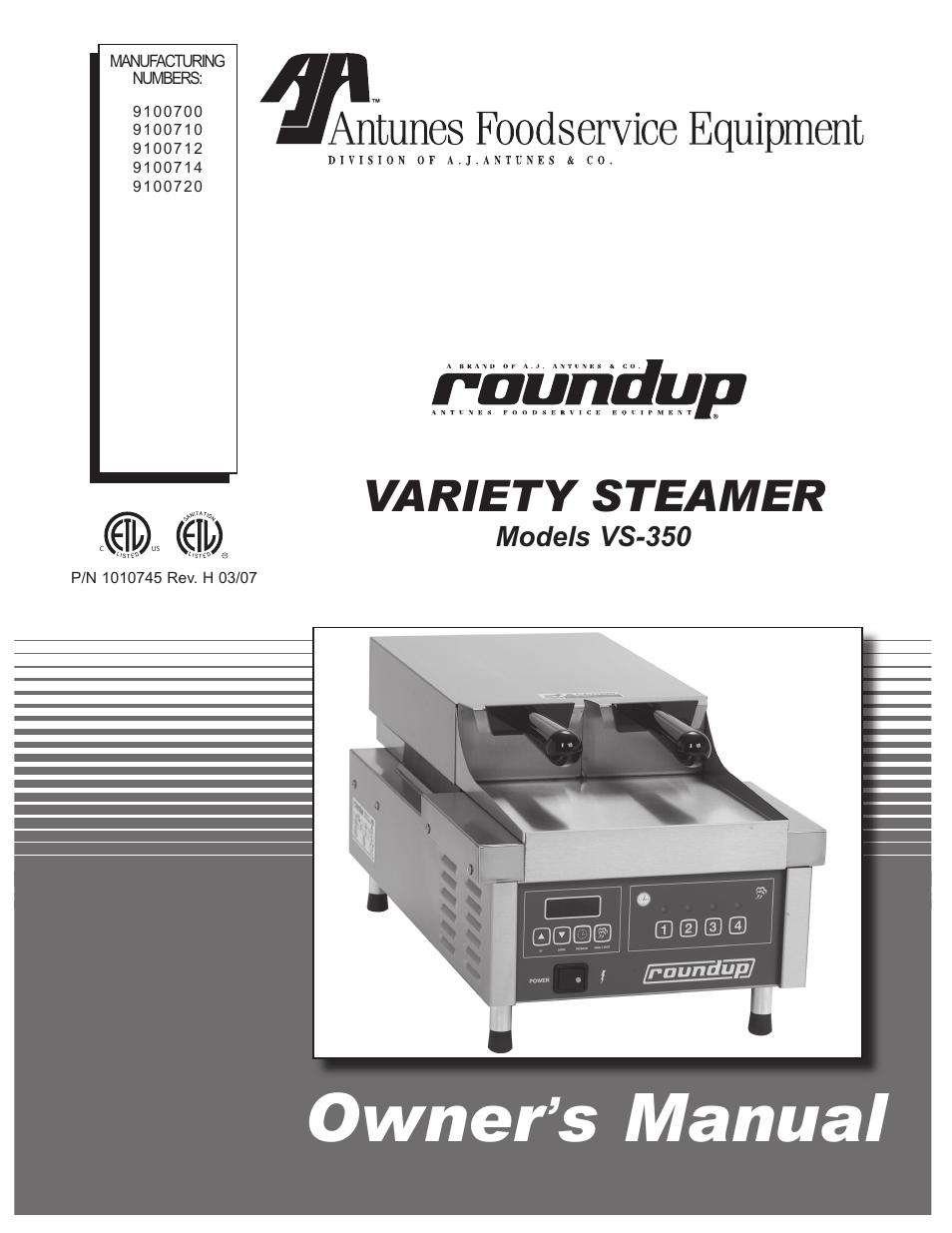 Antunes, AJ VS-350 User Manual | 24 pages