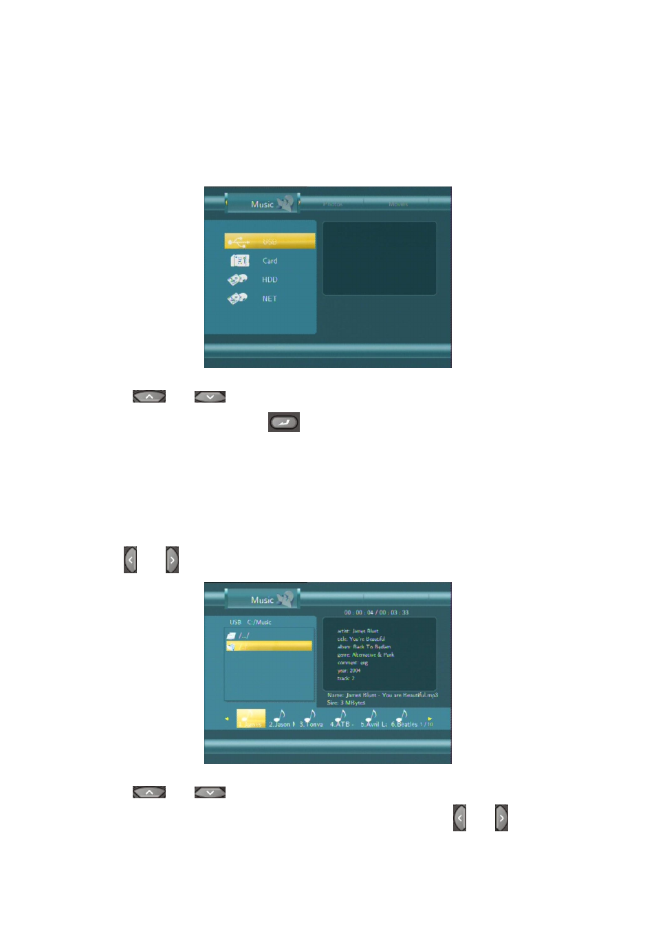 Browser menu, 1 browsing music | chiliGREEN HMC-3903 User Manual | Page 45 / 62