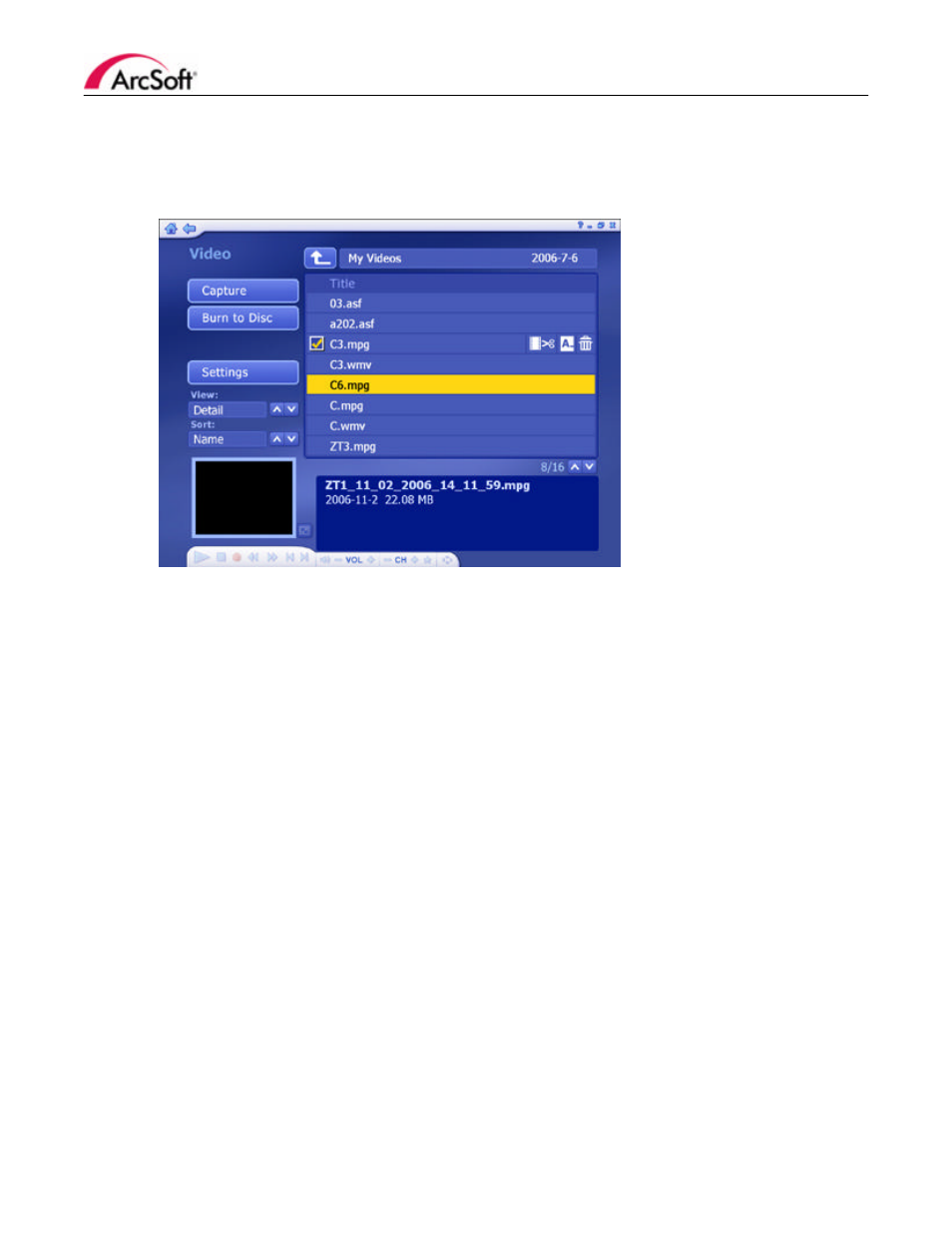 Video module | chiliGREEN ArcSoft TotalMedia 3.5 User Manual | Page 45 / 73