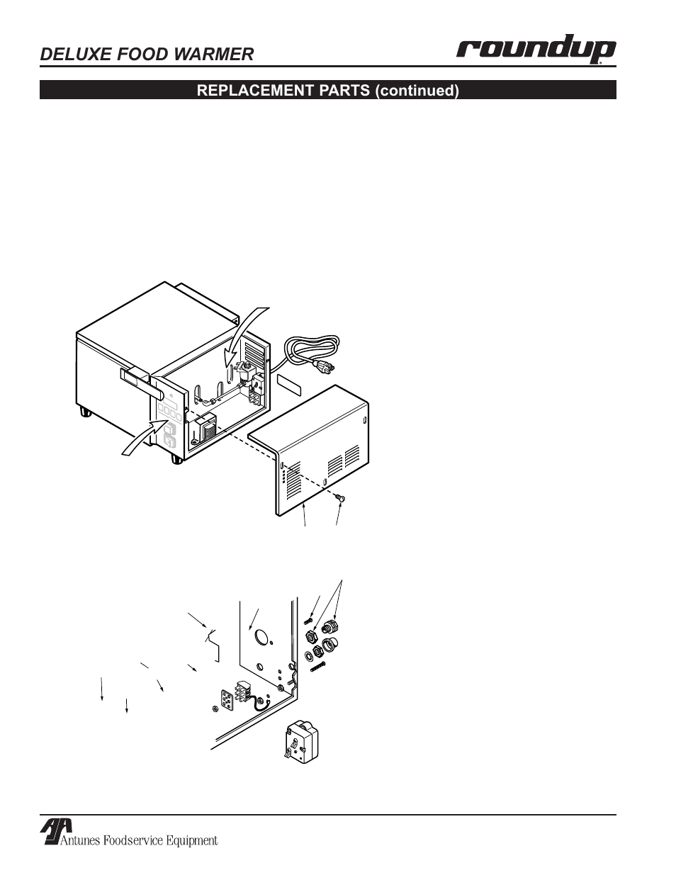 Deluxe food warmer | Antunes, AJ Series 9100100 User Manual | Page 28 / 36
