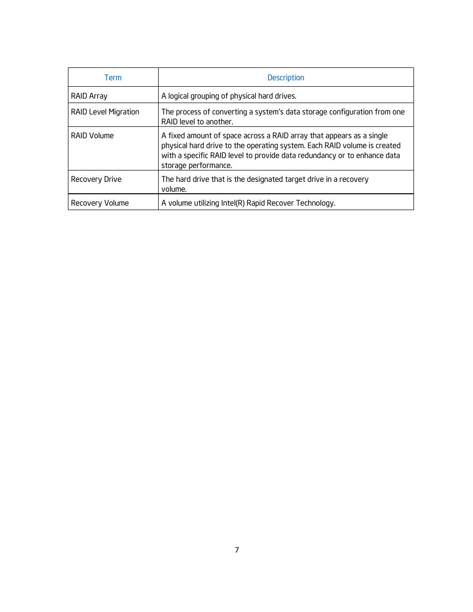 chiliGREEN Home Server: Intel Rapid Storage Technology User Manual | Page 7 / 36