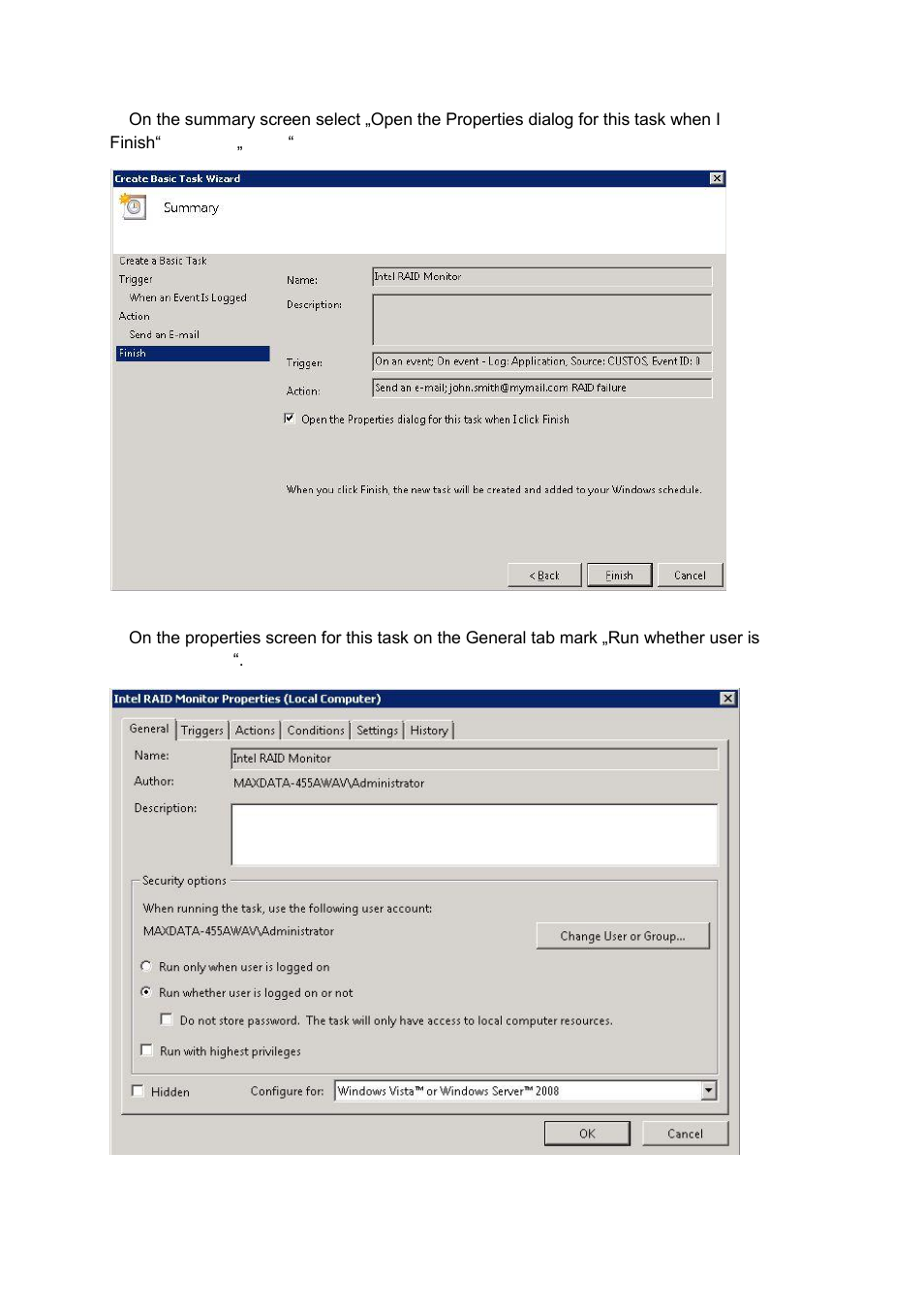 chiliGREEN Home Server: RST Mail Alerts User Manual | Page 4 / 6
