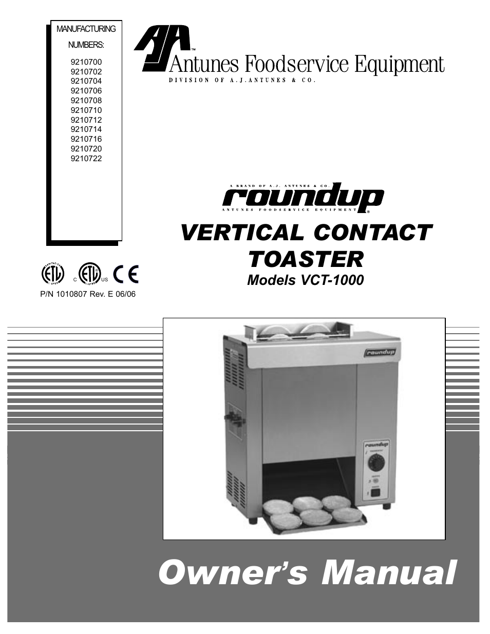 Antunes, AJ VCT-1000 User Manual | 24 pages