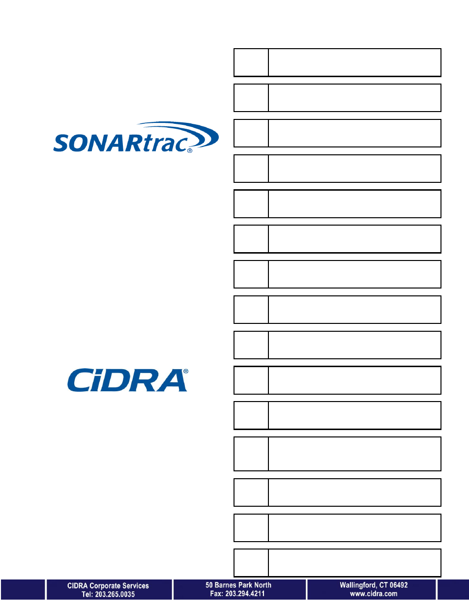 CiDRA SONARtrac PW VF-100 User Manual | 272 pages