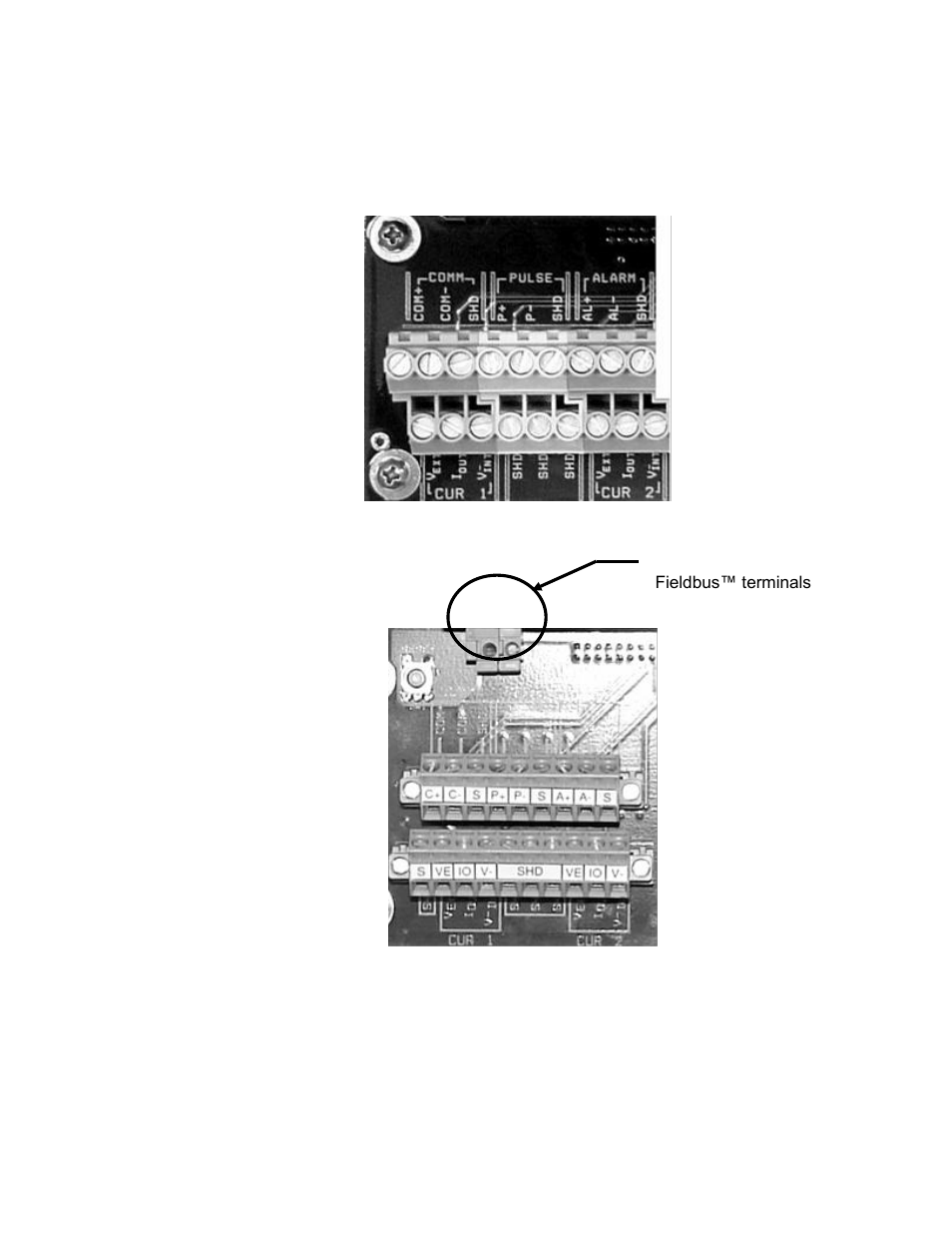 3 transmitter output definitions, Transmitter output definitions -6, Figure 3 | Terminal blocks -6 figure 4 | CiDRA SONARtrac PW VF-100 User Manual | Page 100 / 272