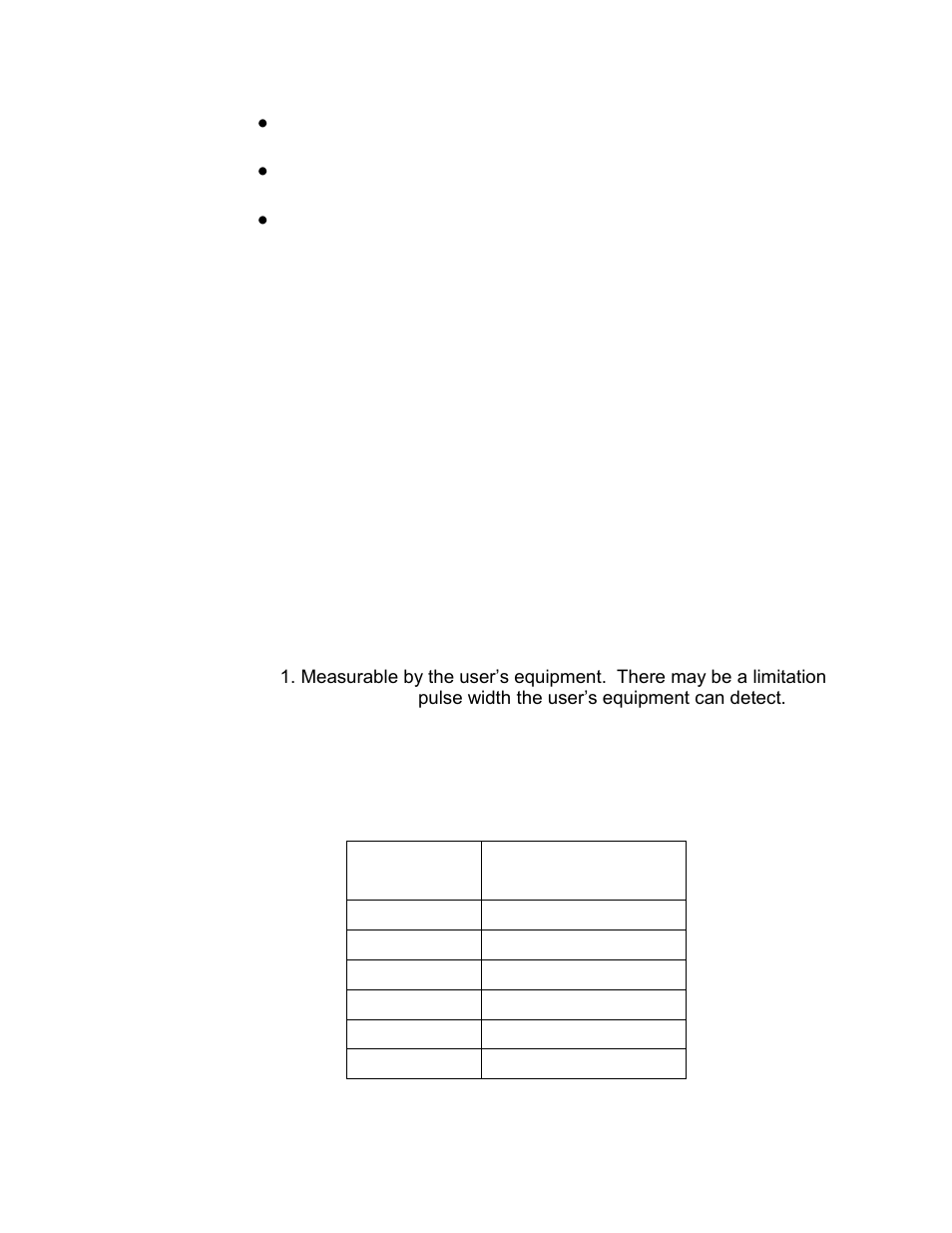 1 multiplier, 2 (pulse) width, 3 lowcut | Table 1, Maximum pulse per second based on pulse width -11 | CiDRA SONARtrac PW VF-100 User Manual | Page 155 / 272