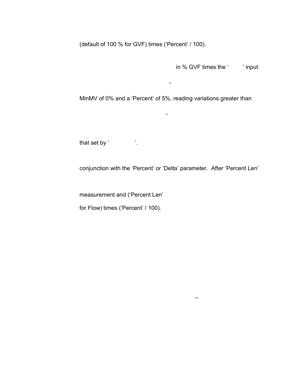 5 percent len, 6 example vf spike filter, 1 settings | 2 no flow condition | CiDRA SONARtrac PW VF-100 User Manual | Page 163 / 272