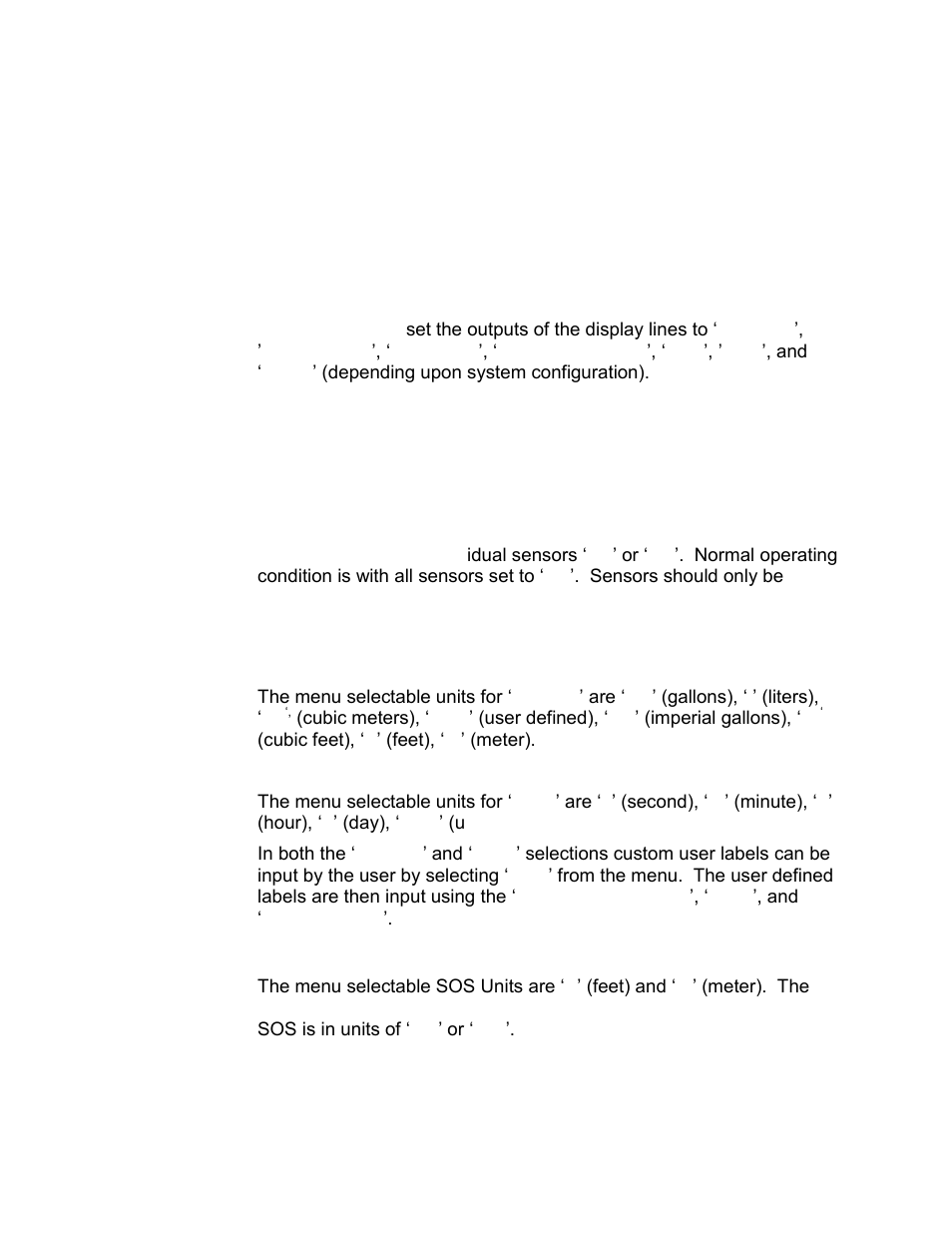 5 customize menu, 1 display, 1 line 1 and line 2 | 2 contrast, 2 sensor setup, 1 state, 3 flow units (systems with flow), 1 volume, 2 time, 4 sos units (systems with gvf) | CiDRA SONARtrac PW VF-100 User Manual | Page 167 / 272