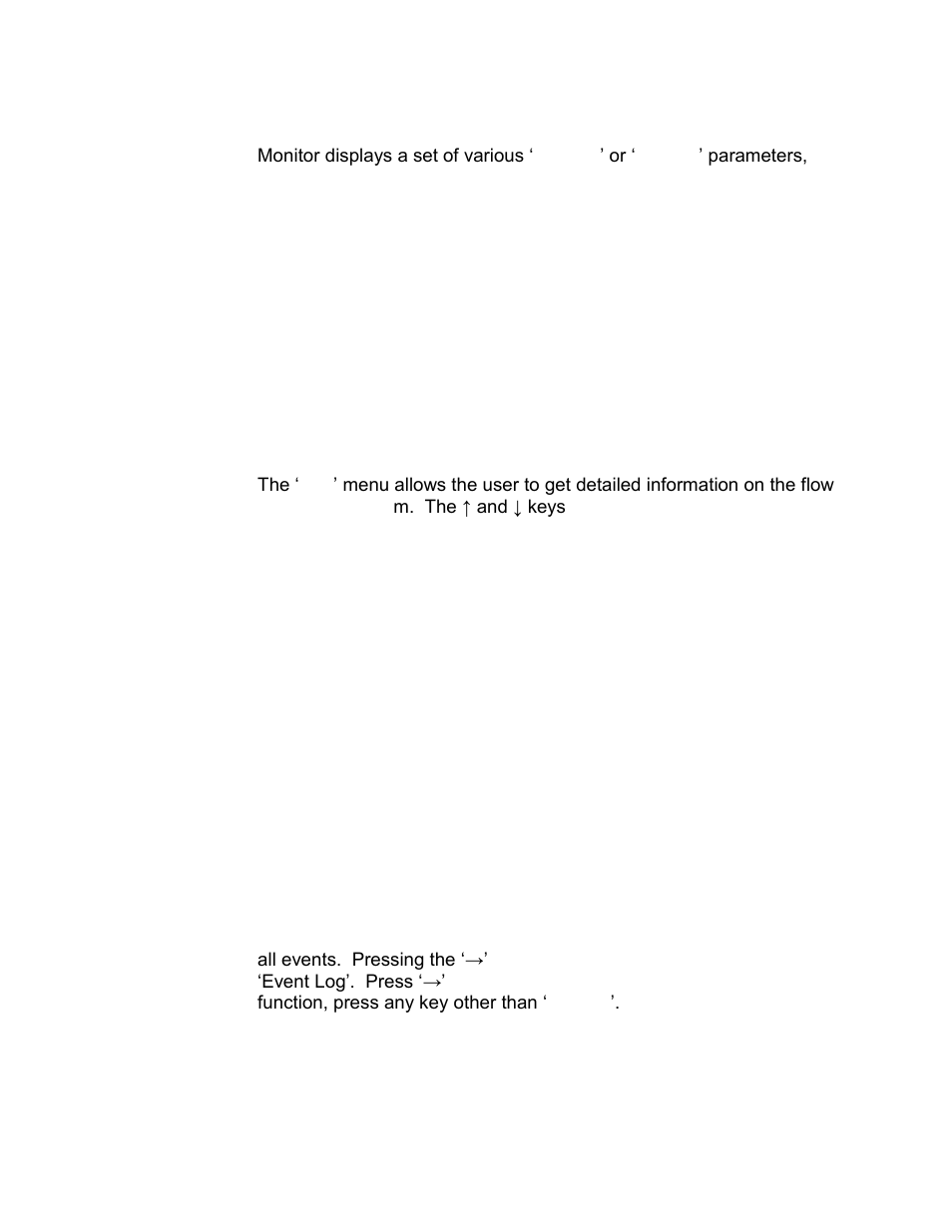 7 monitor, 8 pulse test, 9 alarm test | 8 info menu, 1 revisions, 2 diagnostics, 3 configuration, 4 event log | CiDRA SONARtrac PW VF-100 User Manual | Page 172 / 272