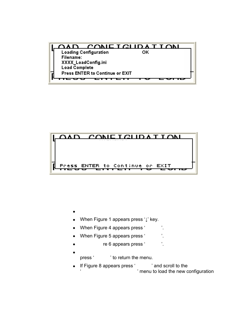 Figure 7, Load configuration complete screen -12, Figure 8 | Load configuration error screen -12 | CiDRA SONARtrac PW VF-100 User Manual | Page 206 / 272