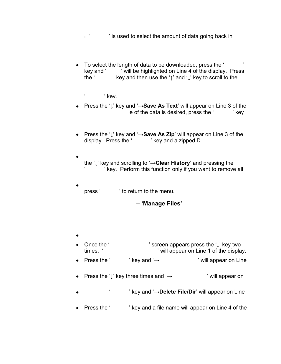 4 advanced functions – ‘manage files, Advanced functions, Manage files’ -16 | CiDRA SONARtrac PW VF-100 User Manual | Page 210 / 272