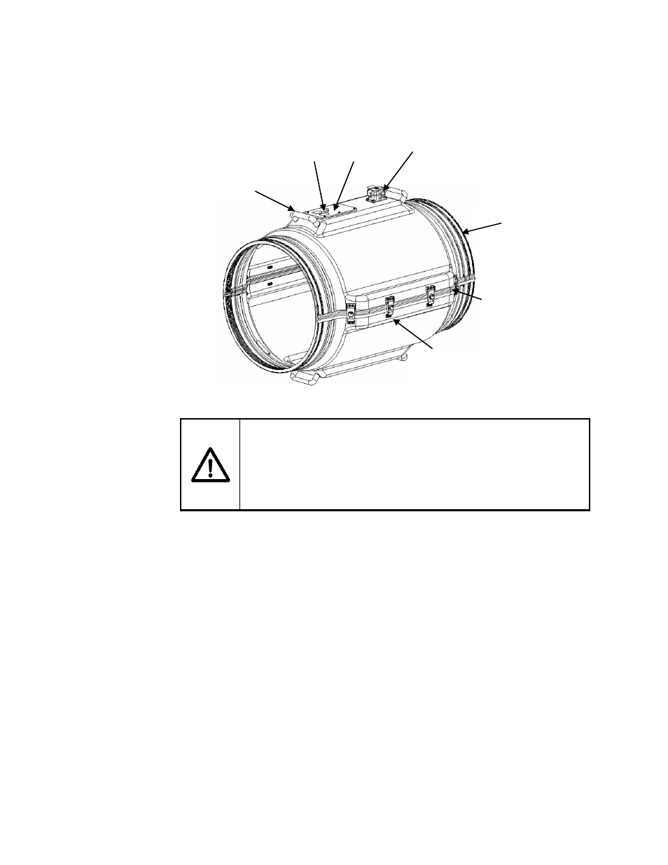 Figure 19, Fiberglass cover -23, Warning | CiDRA SONARtrac PW VF-100 User Manual | Page 41 / 272