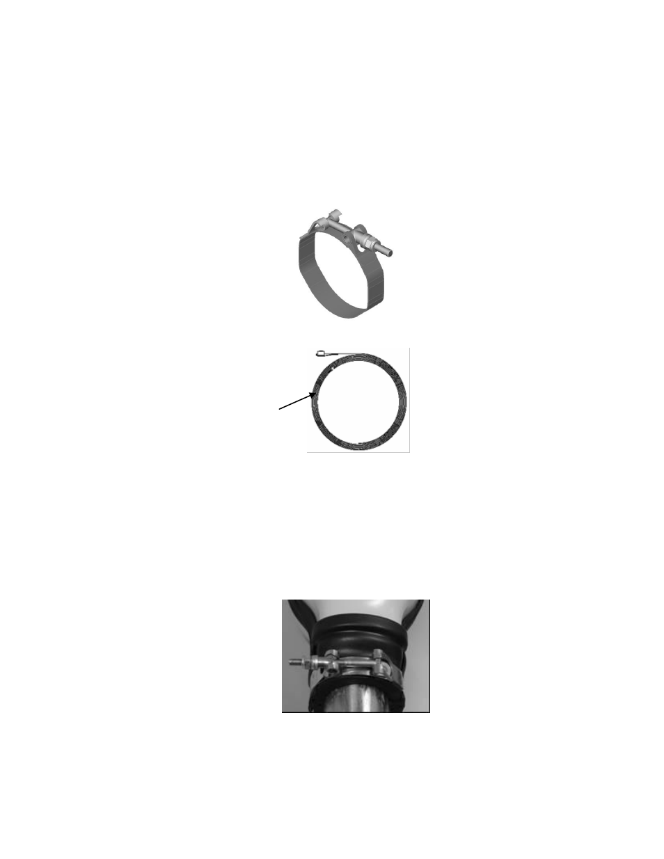 4 boot seal clamp and band installation, 1 tee-bolt saddle clamp, 1 tee-bolt saddle clamp -28 | Figure 24, Tee-bolt saddle clamp -28, Figure 25, Boot seal band -28, Figure 26 | CiDRA SONARtrac PW VF-100 User Manual | Page 46 / 272