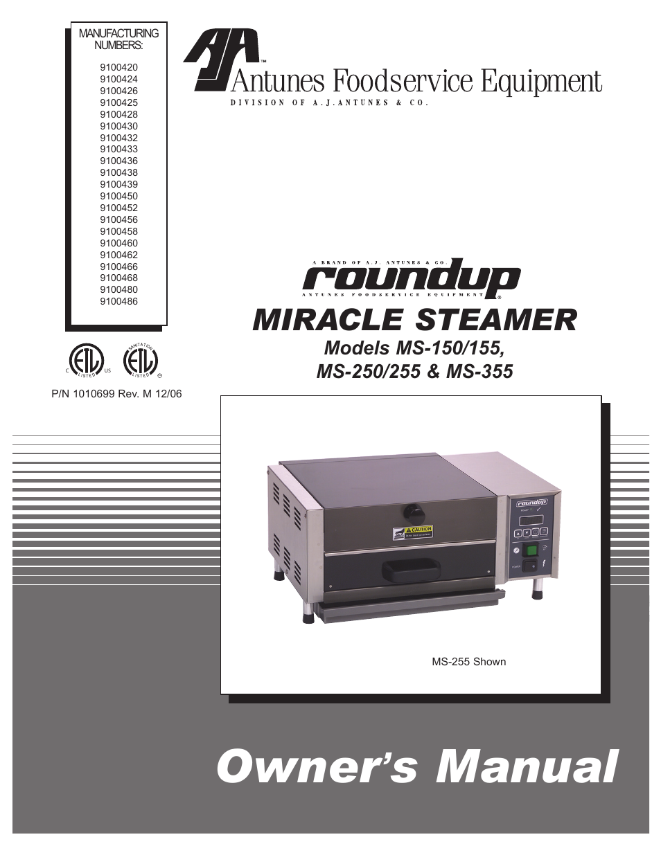 Antunes, AJ MS-150/155 User Manual | 32 pages