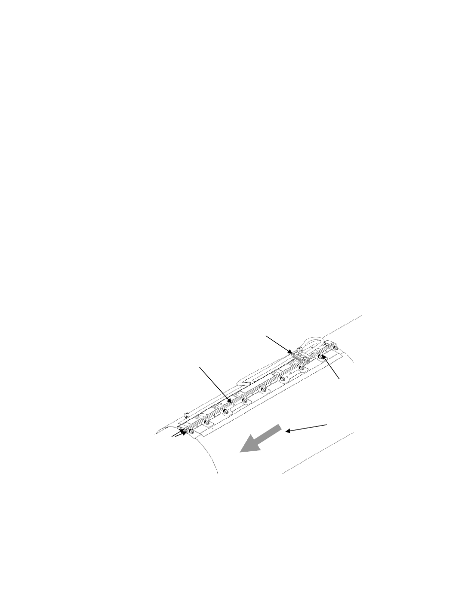 5 sensor band installation, 5 sensor band installation -4, Figure 6 sensor band screw and alignment pins -4 | CiDRA GVF-100 Gas Volume Fraction Monitoring System User Manual | Page 21 / 126