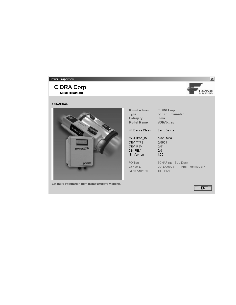 Figure 8 | CiDRA Use of Foundation Fieldbus Protocol with SONARtrac Transmitters User Manual | Page 36 / 52