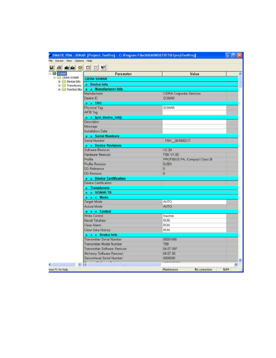 Figure 5 | CiDRA Use of Foundation Fieldbus Protocol with SONARtrac Transmitters User Manual | Page 49 / 52