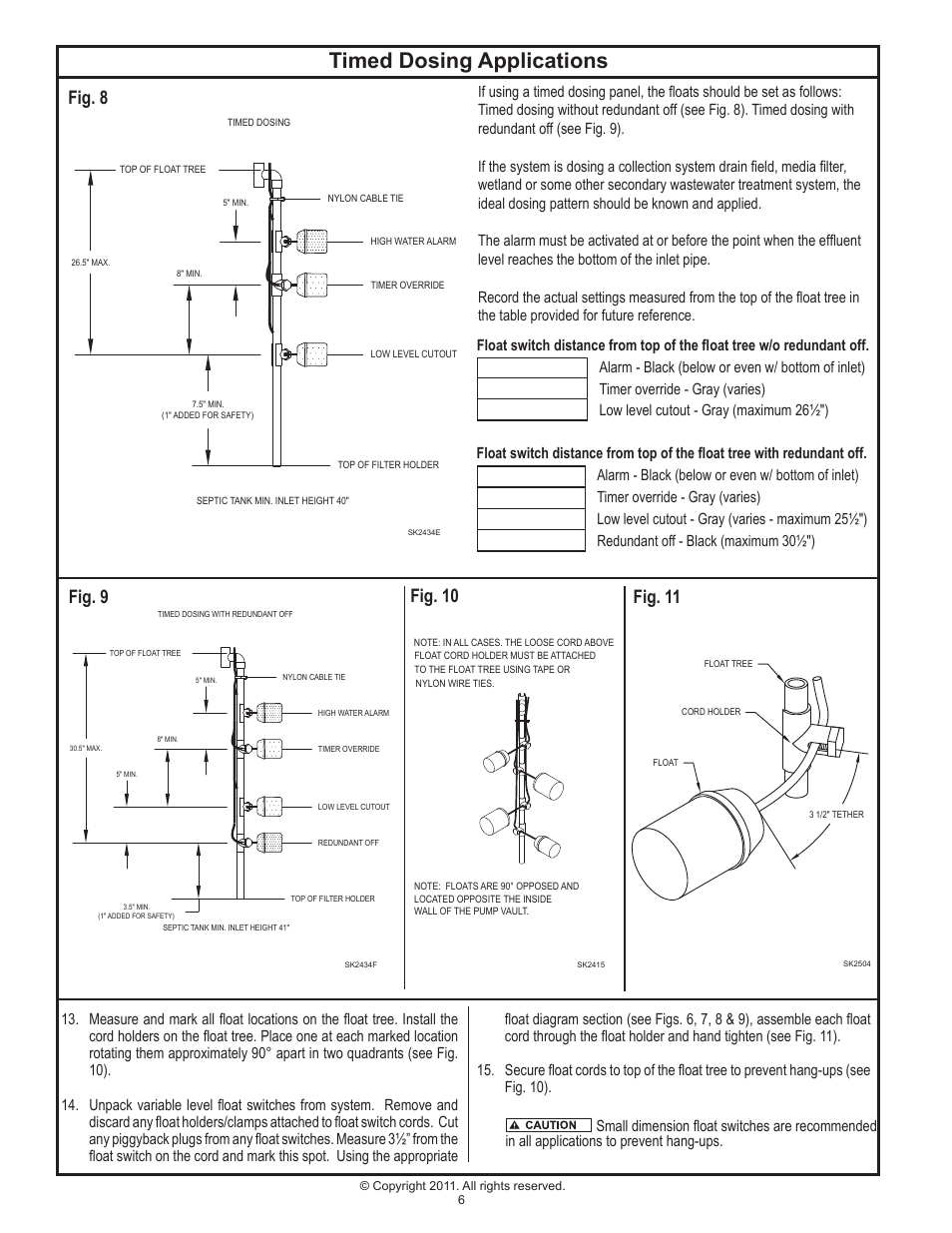Timed dosing applications, Fig. 9 fig. 10, Fig. 11 | Fig. 8 | Clarus Environmental Turbine STEP Systems User Manual | Page 6 / 12