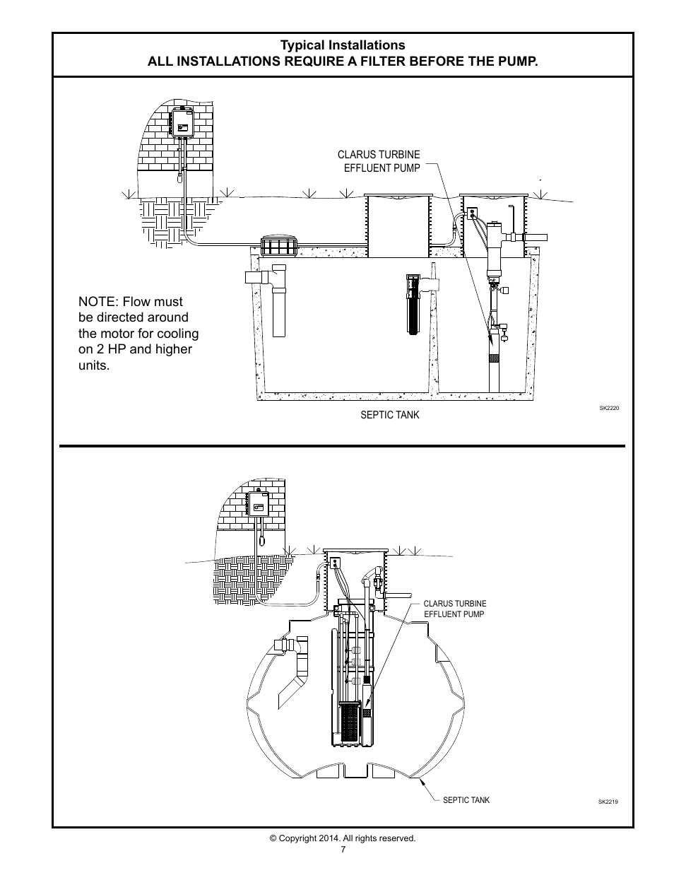 Clarus Environmental Turbine Effluent Pumps User Manual | Page 7 / 8