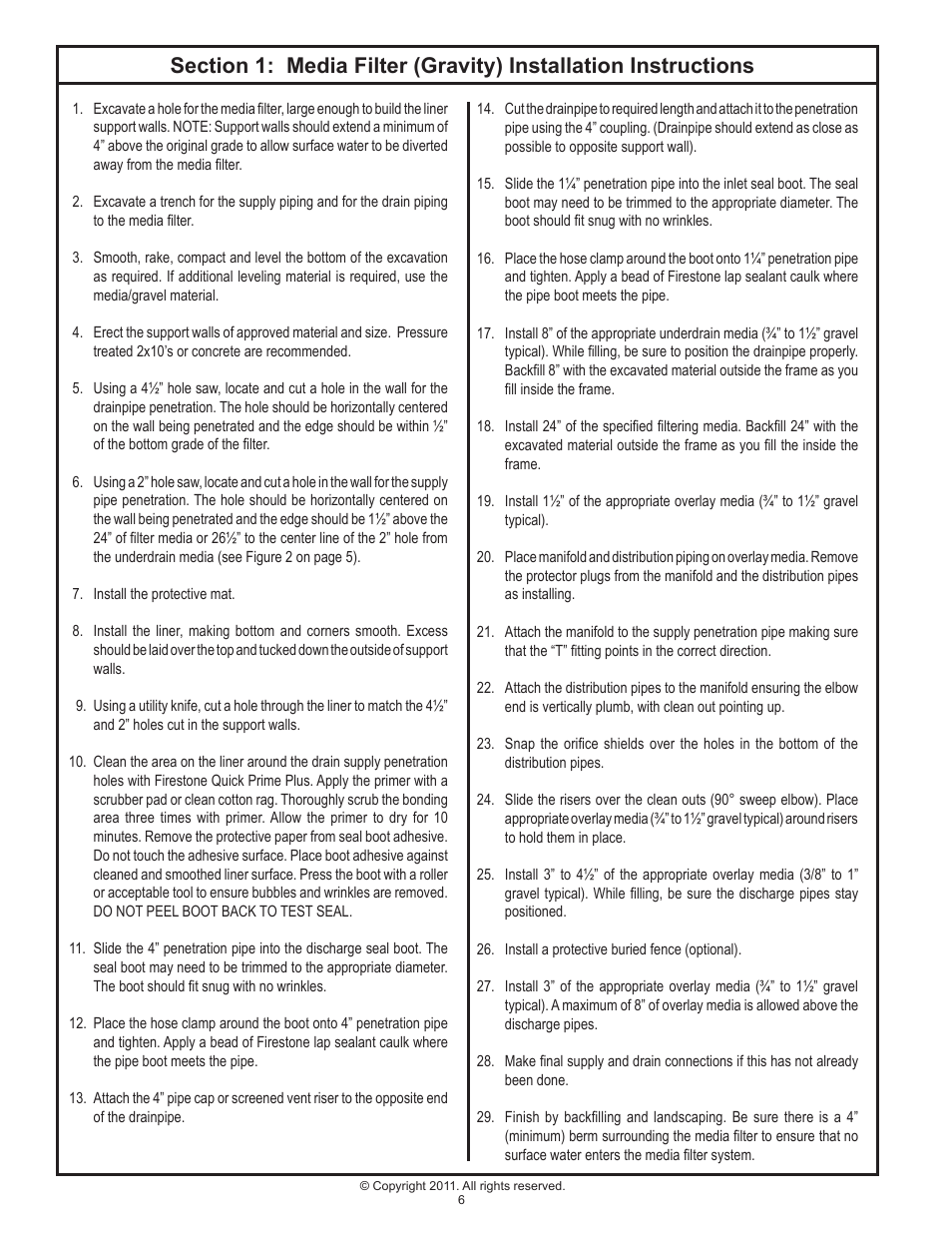 Clarus Environmental Recirculating Media Filters User Manual | Page 6 / 12