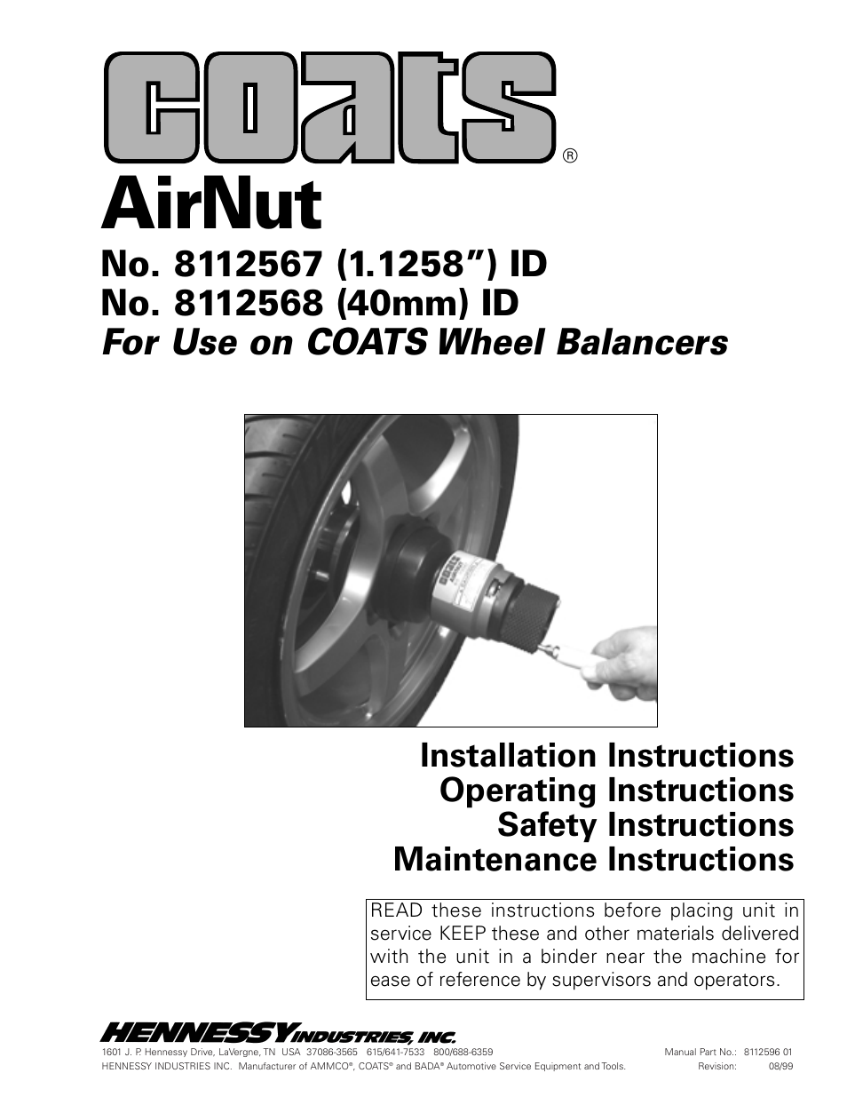 COATS AirNut User Manual | 12 pages