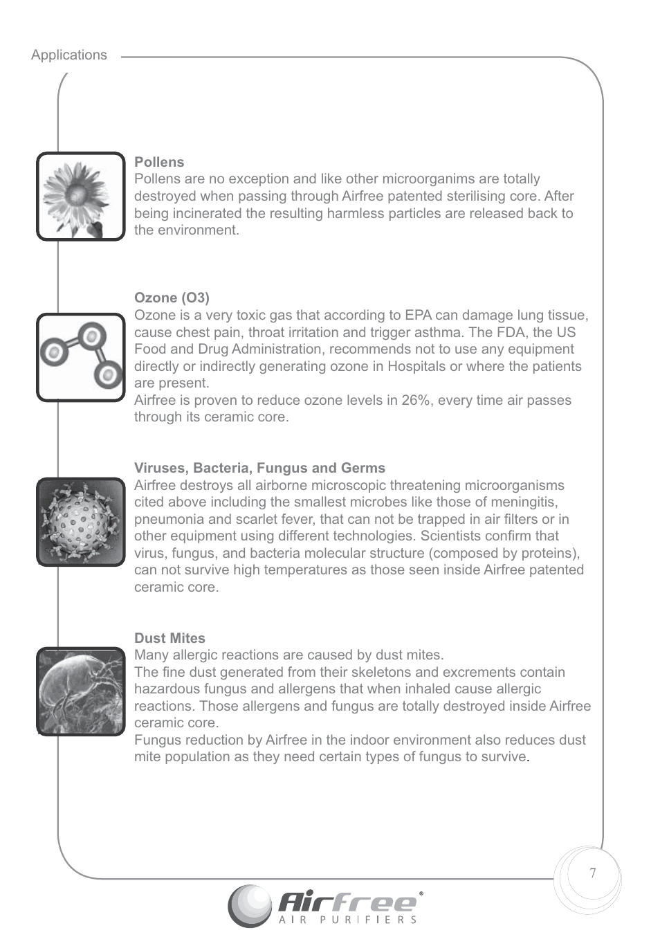 Airfree P60 User Manual | Page 9 / 24