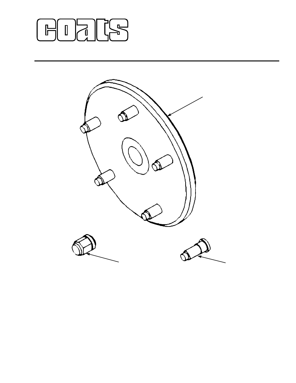 COATS Balancer Adapter, 5 lug x 4.750 Bolt Pattern User Manual | 1 page