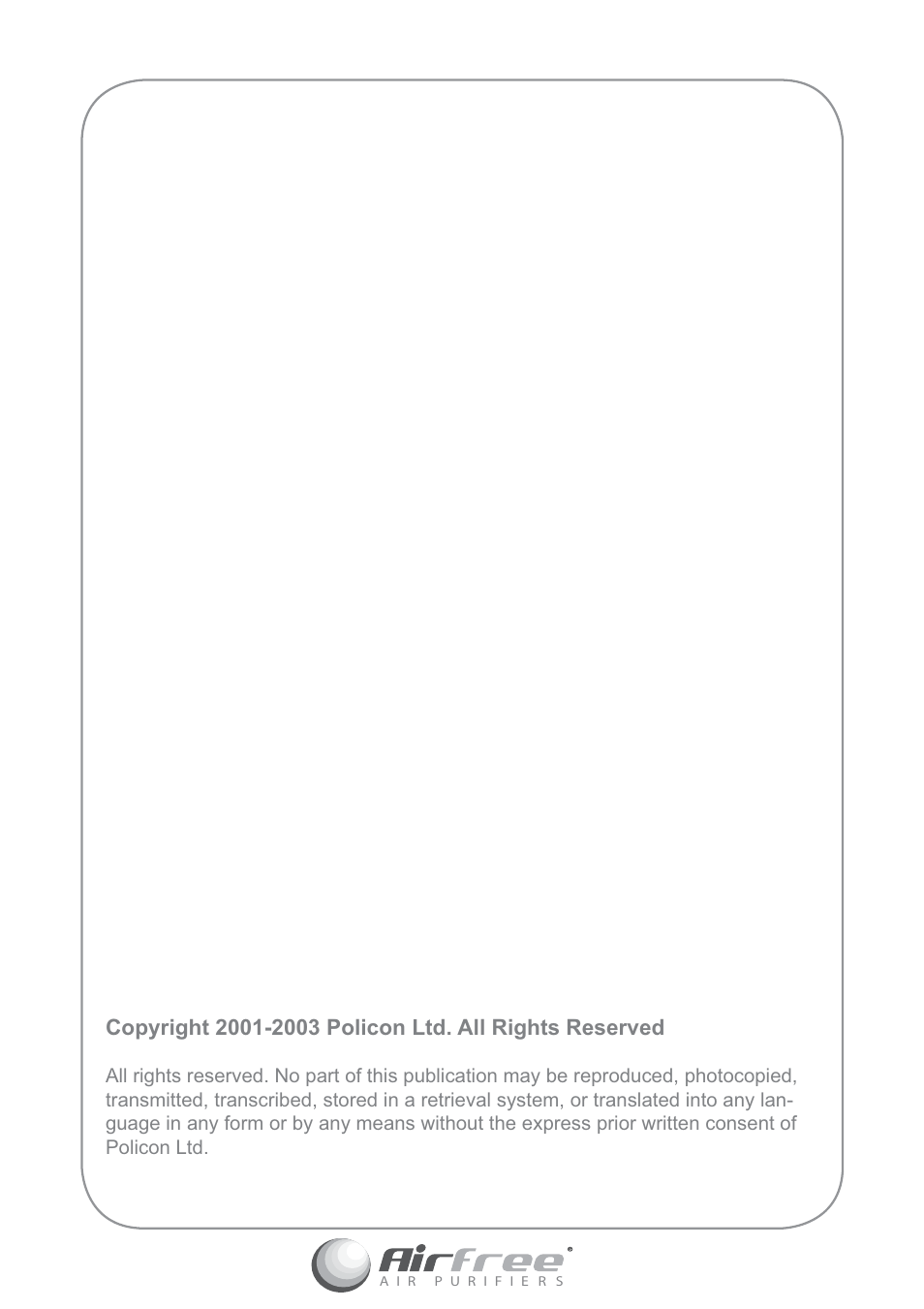 Airfree 60 User Manual | Page 2 / 24