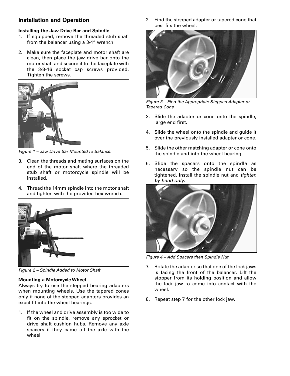 COATS Kit 8111864 Motorcycle Wheel Adapter User Manual | Page 2 / 4
