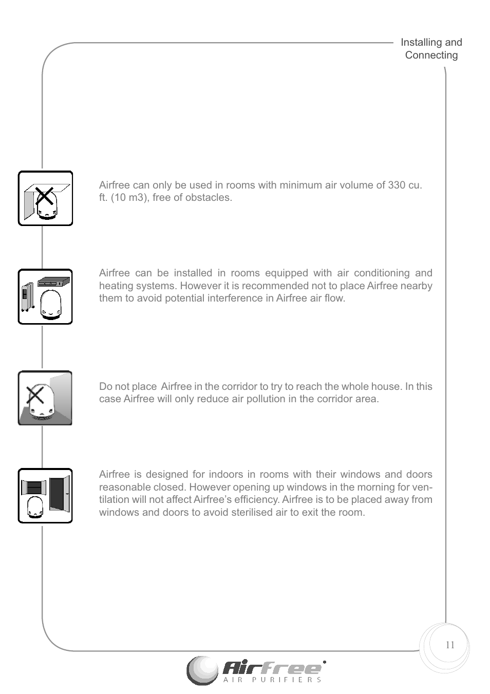 Airfree E60 User Manual | Page 13 / 24