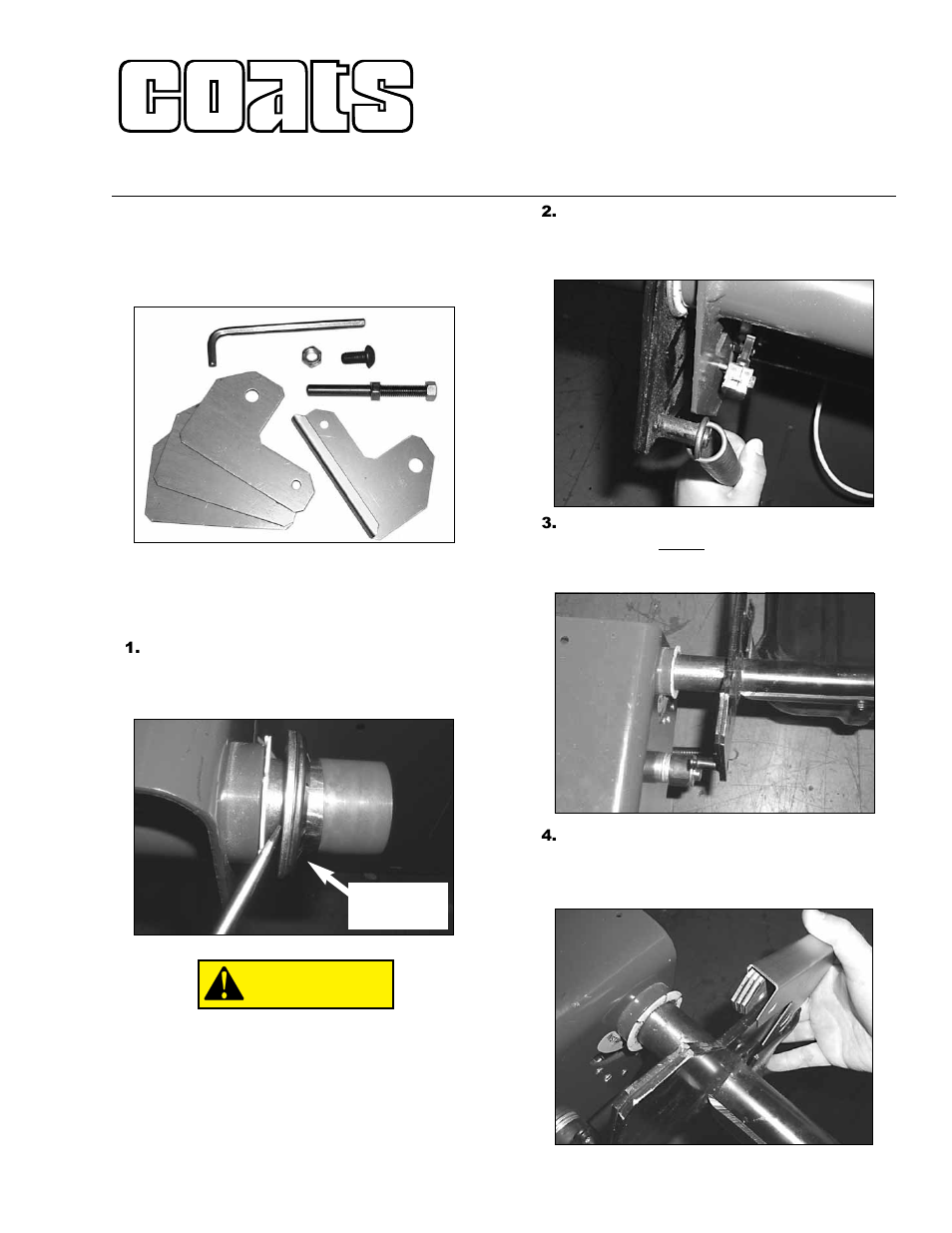 COATS Kit 814325 Hood Stop Retro User Manual | 2 pages