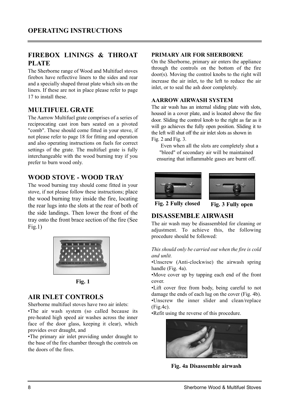 Aarrow Fires Sherborne Wood & Multifuel Stoves User Manual | Page 8 / 32
