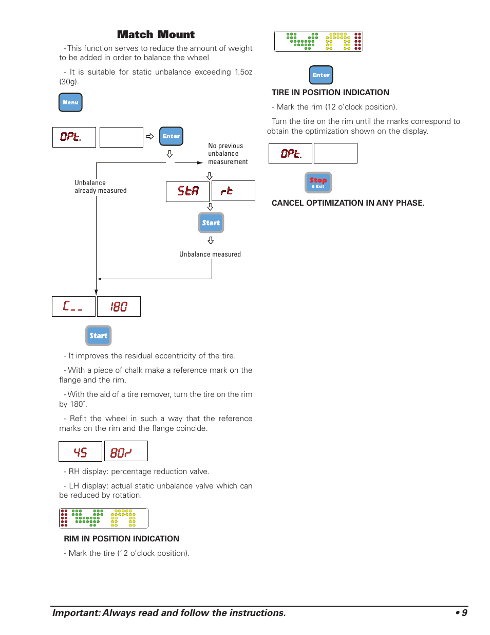 Match mount | COATS 1175 Series Balancer User Manual | Page 15 / 24