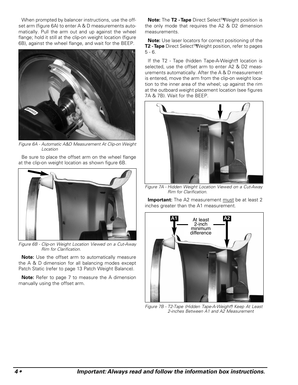COATS 1250 Series Balancer User Manual | Page 10 / 28
