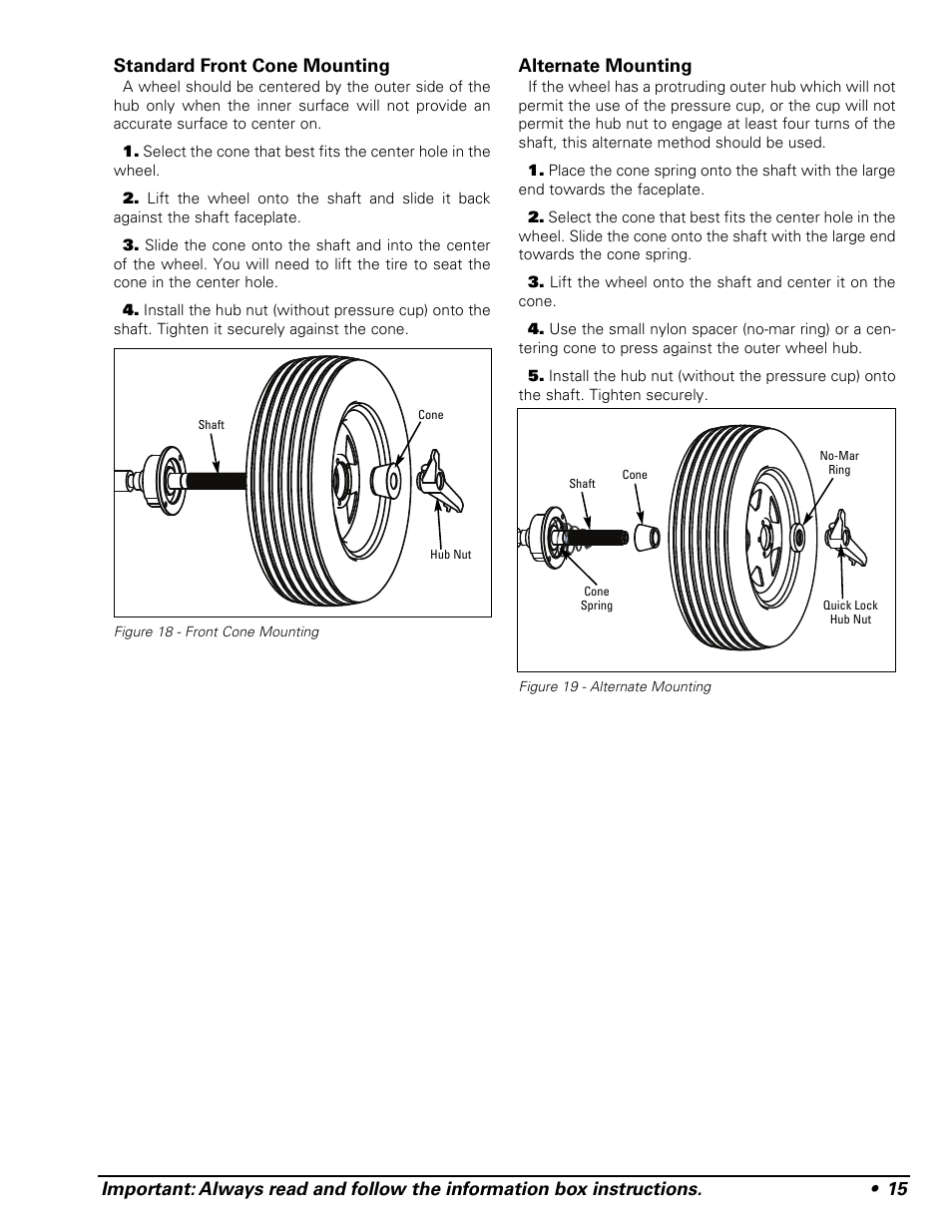 Alternate mounting | COATS 1250 Series Balancer User Manual | Page 21 / 28