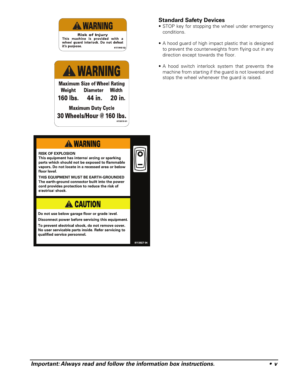 COATS 1250 Series Balancer User Manual | Page 5 / 28